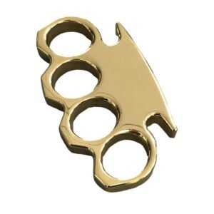 Mirror polished brass knuckles mirror hand support four-finger boxing gloves broken window self-defense EDC tool,Boksbeugel
